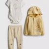 0-18 meses | Conjunto de 3 peças de roupa para recém-nascidos do Winnie the Pooh da Disney