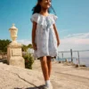 1,5-12 anos | vestido smock bordado com motivos florais da coleção «The Edit»