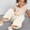 1,5-9 anos | Jeans de riscas finas com perna larga