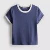 7-15 anos | T-shirt com gola em anel