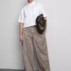 Camisas oxford curtas, de corte quadrado e manga curta
