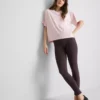 Camisola de algodão com gola redonda e corte largo
