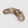 Conjunto de 60 elásticos finos para o cabelo