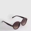 Óculos de sol redondos com lentes coloridas