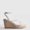Espadrilhas de cunha com tiras