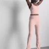 Leggings desportivas de cintura alta e corte largo