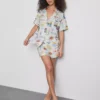 Pijamas curto estilo «boyfriend»