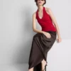Top halter rico em algodão