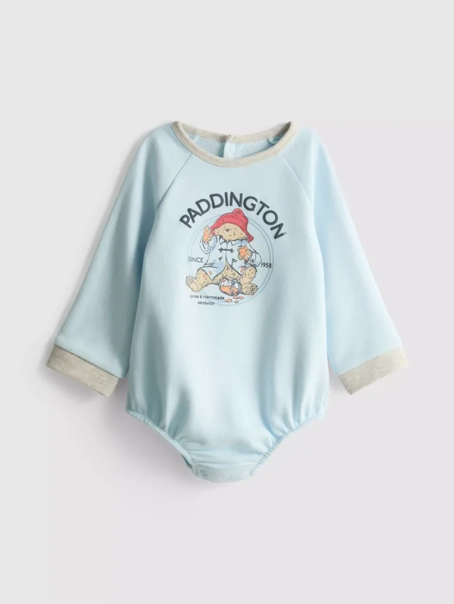 0-18 meses | body de manga comprida para recém-nascidos com o Urso Paddington