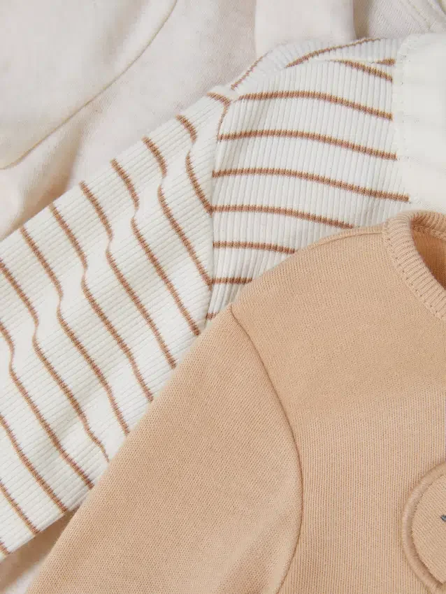 0-18 meses | Conjunto de 3 bodys de manga comprida para recém-nascidos «Room to Grow»