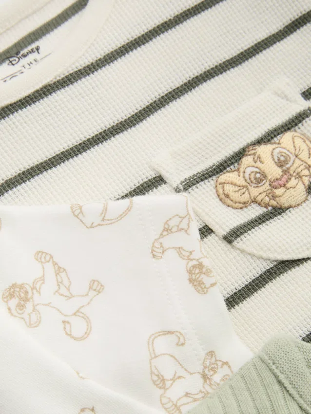 0-18 meses | Conjunto de 3 bodys para recém-nascidos «O Rei Leão» da Disney