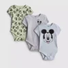0-18 meses | Conjunto de 3 bodys para recém-nascidos «Room to Grow» da Disney com o Mickey Mouse e o Pato Donald