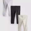 0-18 meses | Conjunto de 3 leggings para recém-nascidos