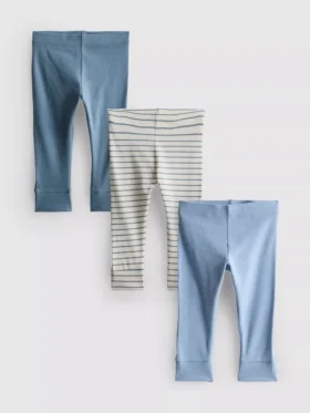 0-18 meses | Conjunto de 3 leggings para recém-nascidos