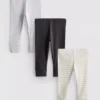 0-18 meses | Conjunto de 3 leggings para recém-nascidos