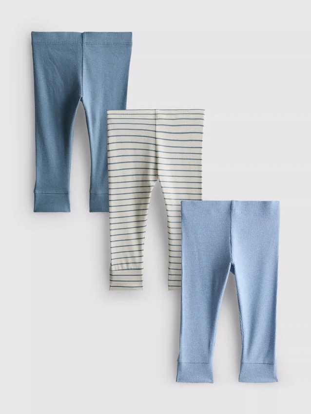 0-18 meses | Conjunto de 3 leggings para recém-nascidos