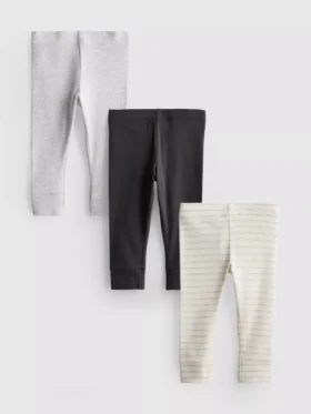0-18 meses | Conjunto de 3 leggings para recém-nascidos