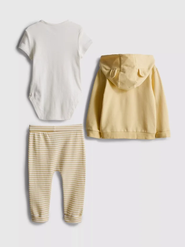 0-18 meses | Conjunto de 3 peças de roupa para recém-nascidos do Winnie the Pooh da Disney