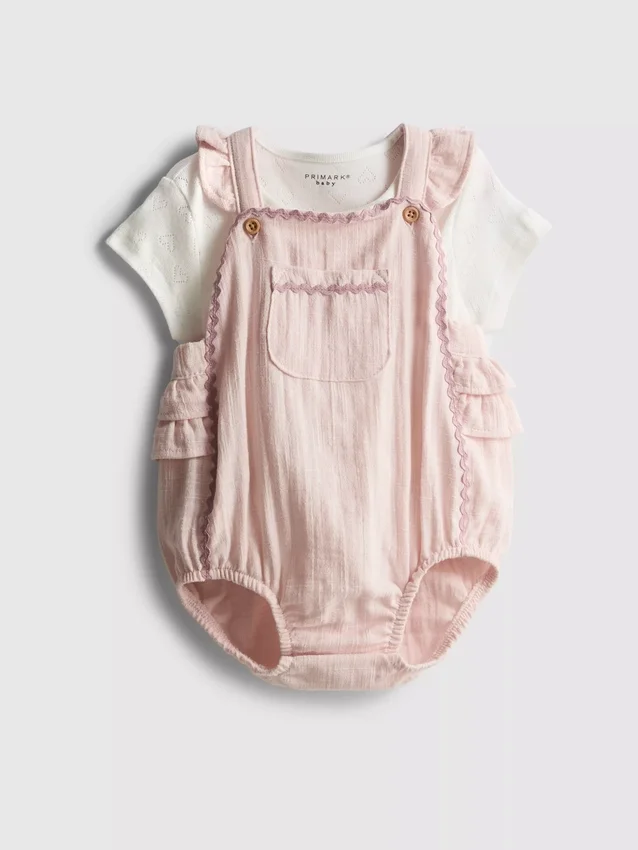 0-18 meses | Conjunto de body e macacão para recém-nascidos