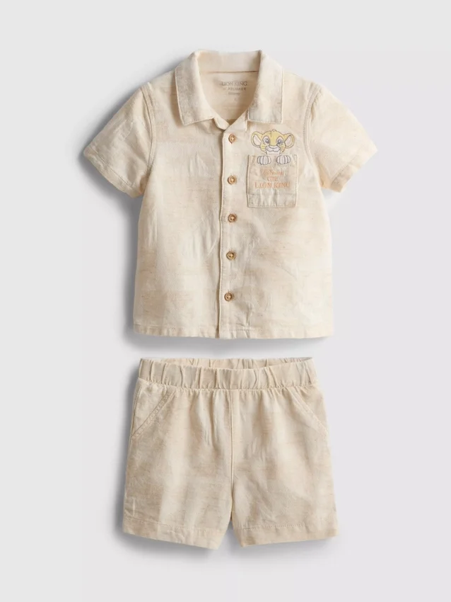 0-18 meses | Conjunto de camisola e calções para recém-nascidos do filme «O Rei Leão» da Disney