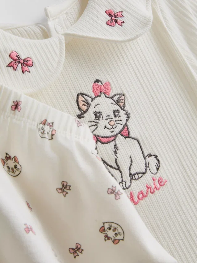 0-18 meses | Conjunto para recém-nascidos com body e calções da Marie, dos «Os Aristogatos» da Disney