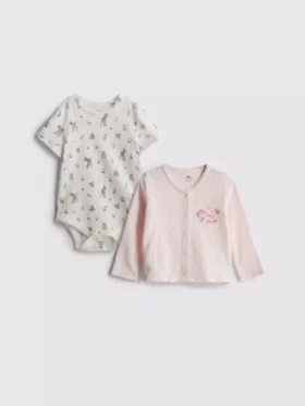 0-18 meses | Conjunto para recém-nascidos com body e casaco da Disney «Bambi»