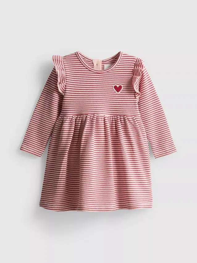 0-18 meses | vestido com folhos para recém-nascidos