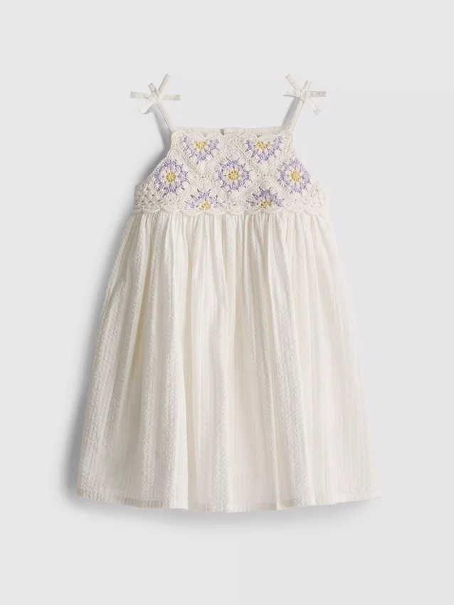 0-18 meses | vestido de croché para recém-nascido