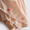 0-18 meses | Vestido tipo smock para recém-nascido com bordado de concha