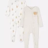 0-24 meses | Conjunto de 2 pijamas com fecho de correr