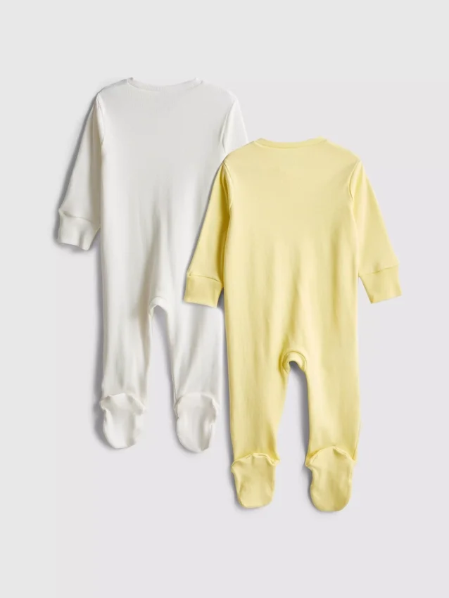 0-24 meses | Conjunto de 2 pijamas com fecho de correr