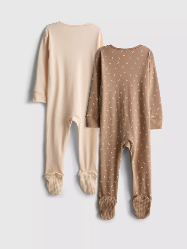 0-24 meses | Conjunto de 2 pijamas com fecho de correr