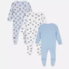 0-24 meses | Conjunto de 3 pijamas com botões de pressão do Mickey Mouse da Disney
