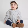 0-36 meses | blusa de manga comprida com gola