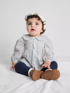 0-36 meses | blusa de manga comprida com gola