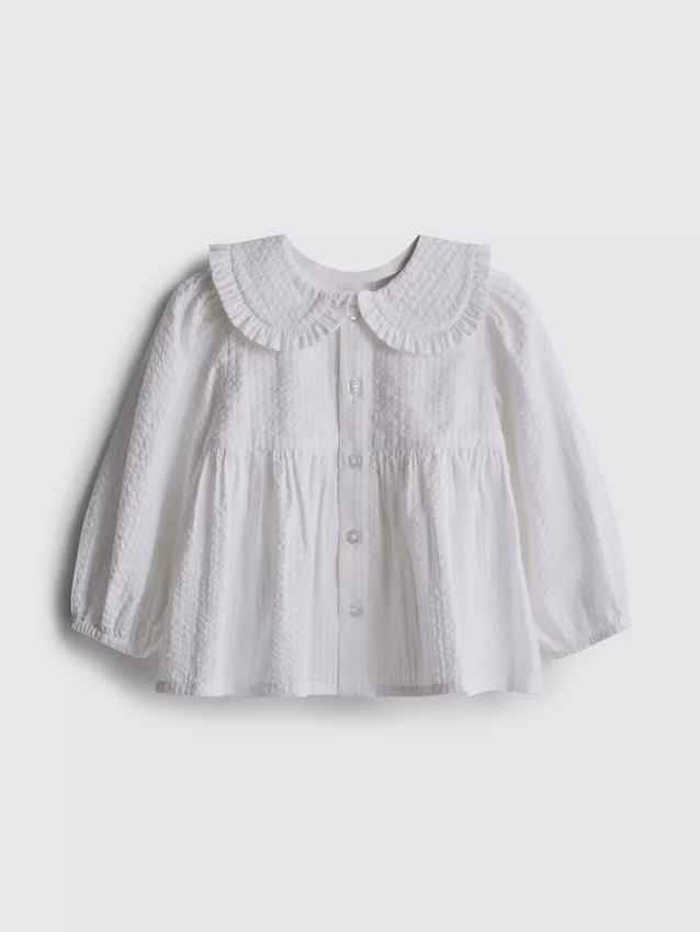 0-36 meses | blusa de manga comprida com gola