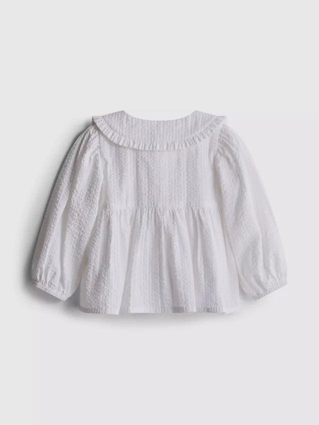 0-36 meses | blusa de manga comprida com gola