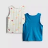 0-36 meses | Conjunto de 2 camisolas sem mangas com motivos marinhos