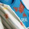 0-36 meses | Conjunto de 2 camisolas sem mangas com motivos marinhos