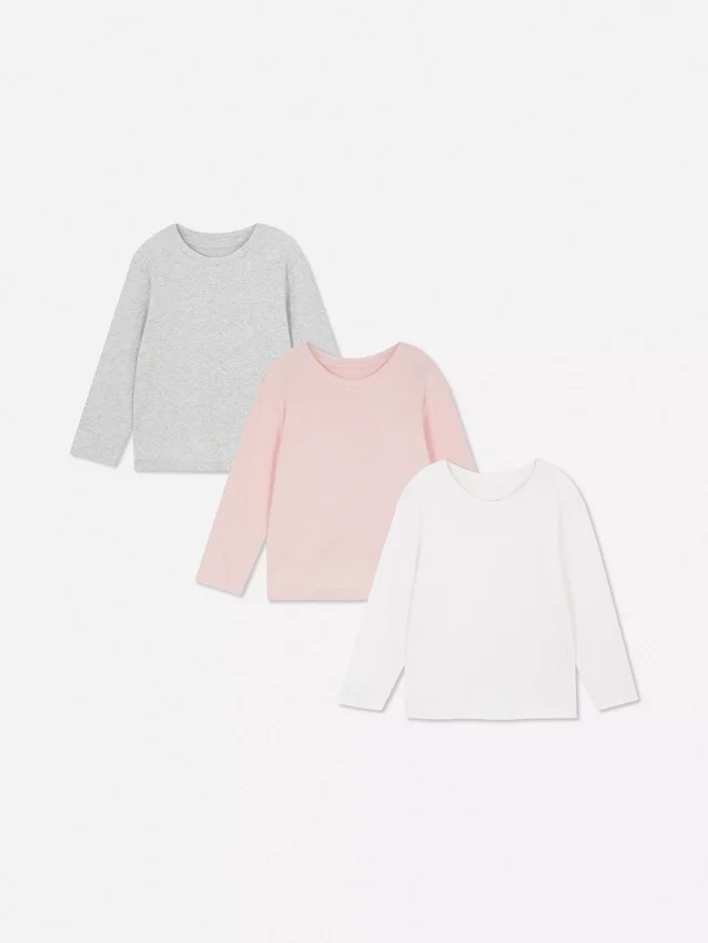 0-36 meses | Conjunto de 3 camisas de manga comprida