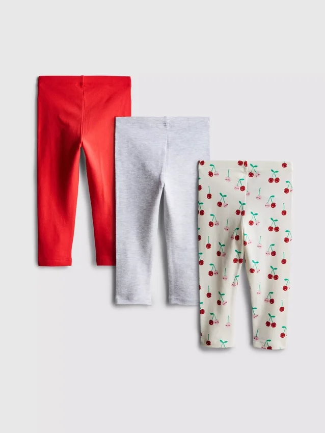 0-36 meses | Conjunto de 3 leggings mistas