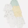 0-36 meses | Conjunto de 7 bodys de manga comprida do Dumbo da Disney