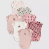 0-36 meses | Conjunto de 7 calções de manga curta da Minnie Mouse da Disney