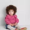 0-36 meses | Conjunto de blusa com gola e calções com folhos