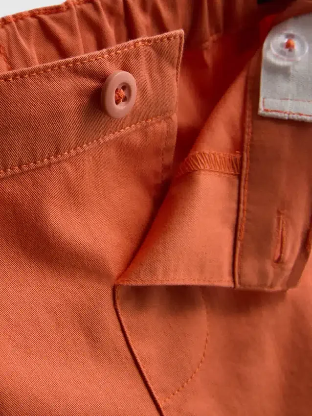 0-36 meses | Conjunto de camisa estampada e calções chino