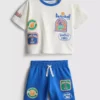 0-36 meses | Conjunto de camisas com motivo de basquetebol e calções