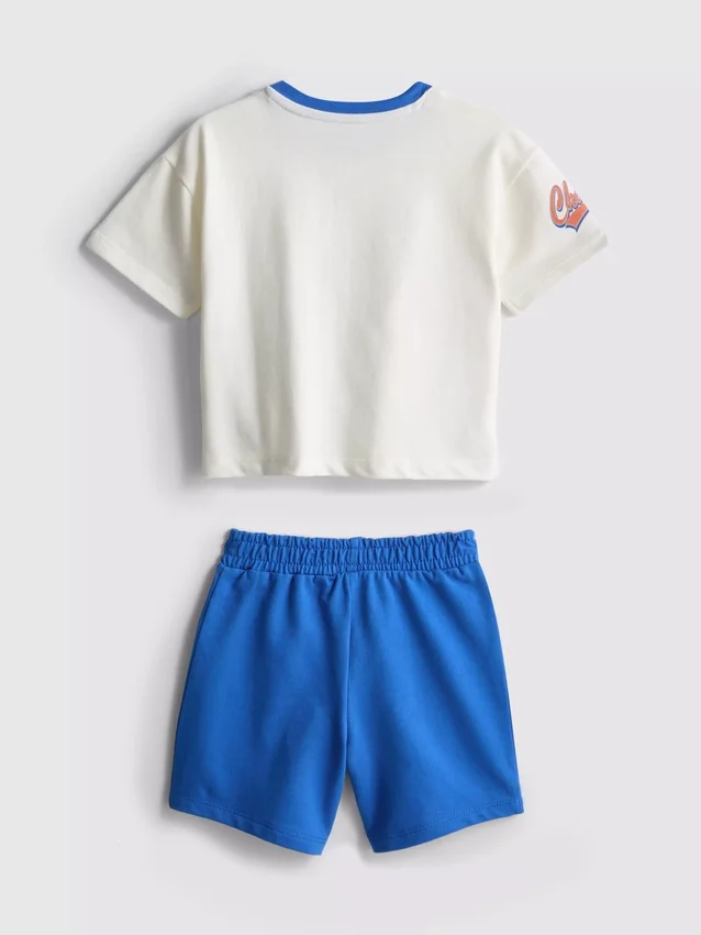 0-36 meses | Conjunto de camisas com motivo de basquetebol e calções
