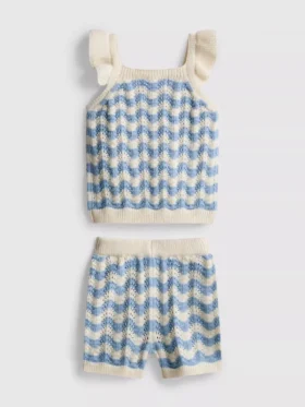 0-36 meses | Conjunto de camisola de malha e calções