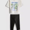 0-36 meses | Conjunto de t-shirt e leggings «Jurassic World»