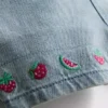 0-36 meses | Conjunto de t-shirt e macacão com bordados de frutas